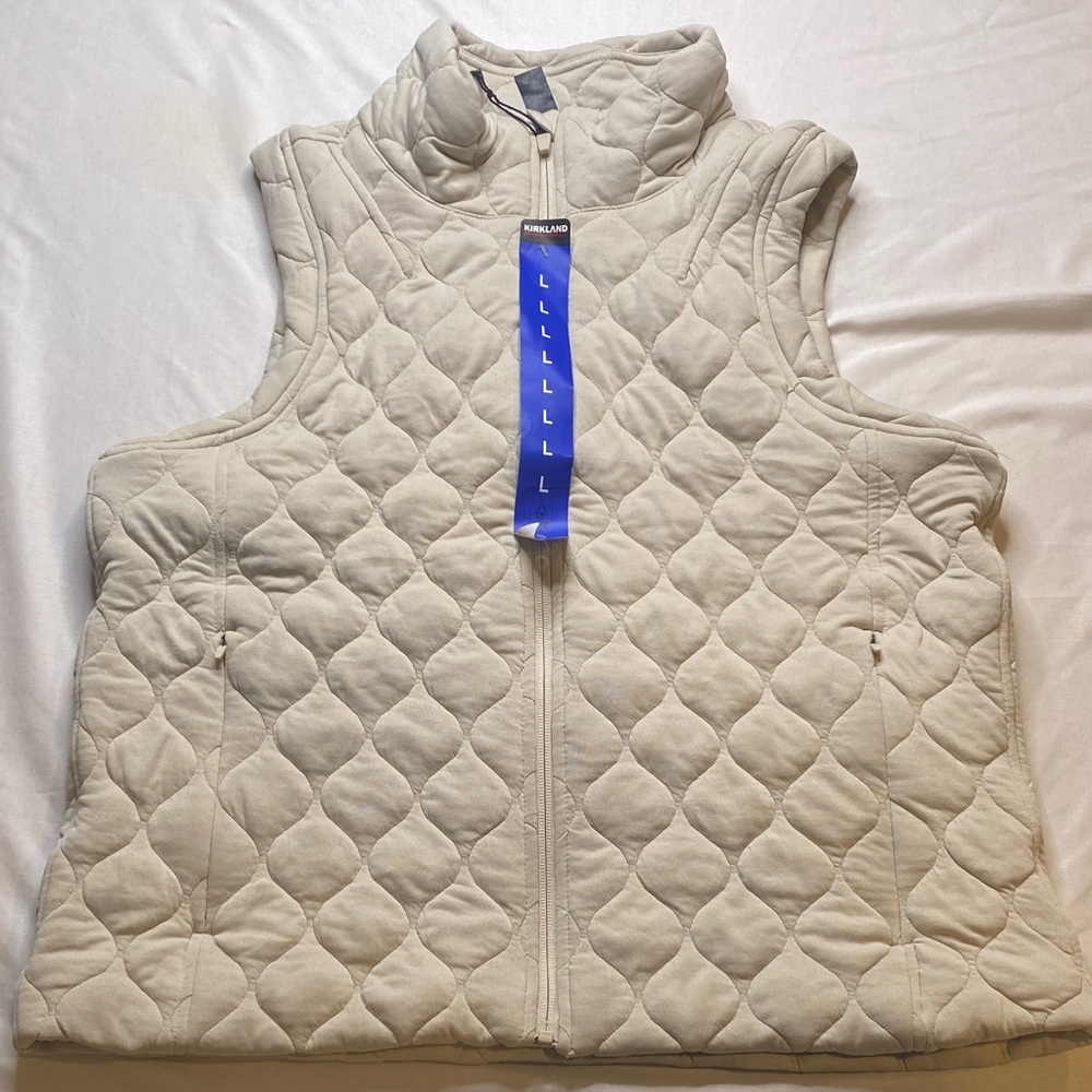 Kirkland‎ Signature Beige Quilted Vest